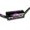 Guidon type cross 28mm avec mousse KRM noir / violet