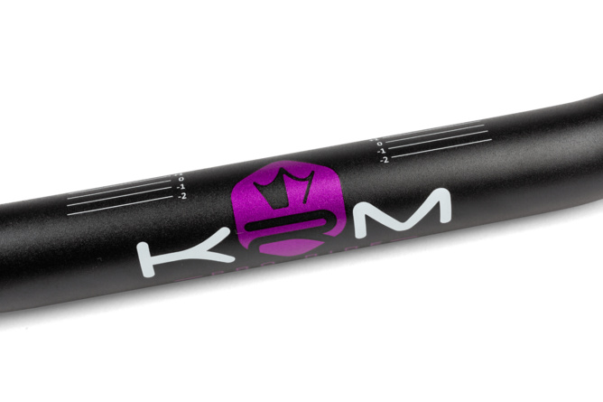 Guidon type cross 28mm avec mousse KRM noir / violet