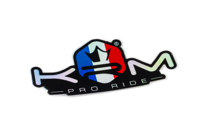 Aufkleber Hologramm KRM Pro Ride blau / weiß / rot