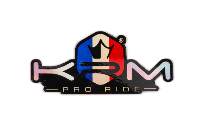 Aufkleber Hologramm KRM Pro Ride blau / weiß / rot