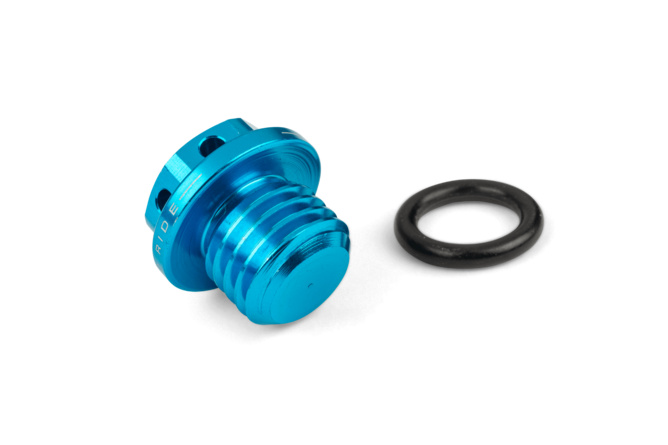 Oil inlet screw KRM Minarelli AM6 turquoise