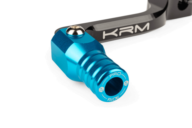 Gear Shift Lever KRM Black / Turquoise Derbi