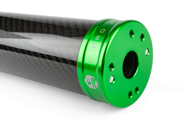 Silencieux KRM carbone/holographique 70-90cc vert