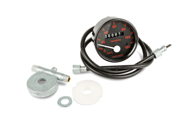 Tachometer Transval 120km/h Peugeot 103 SP (17 Zoll)