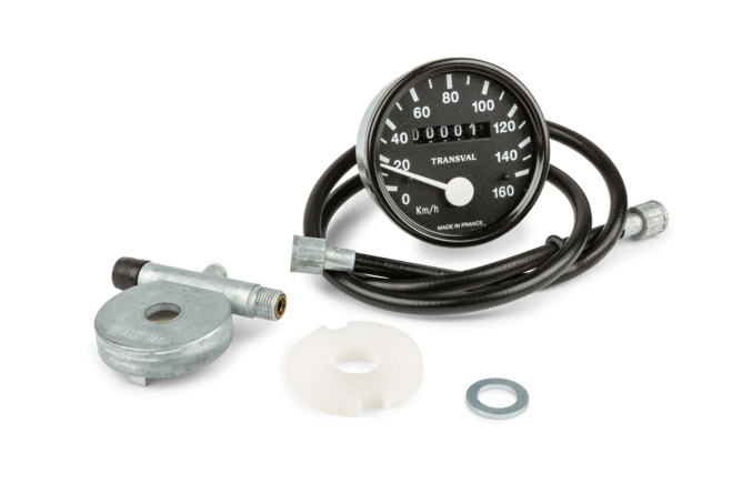 Tachometer Transval 160km/h Peugeot 103SP / SPX / RCX (17 Zoll)