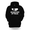 Hoodie Scooter-Attack schwarz