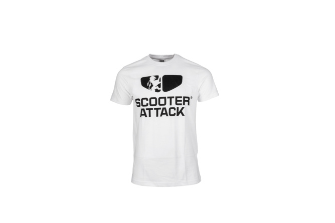 T-Shirt Scooter-Attack weiss