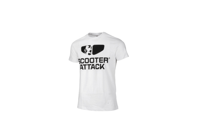 T-shirt Scooter-Attack bianco