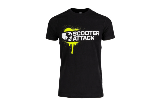 T-Shirt Scooter-Attack schwarz / grün