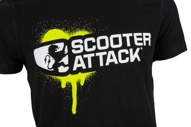 T-shirt Scooter-Attack Bicolore Noir