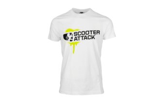 Camiseta Scooter-Attack Bicolor Blanco