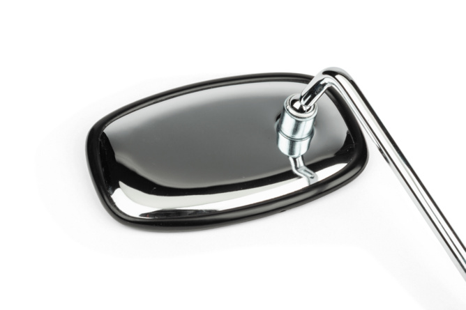 Mirror Vintage L/R square chrome steel