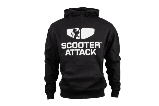 Hoodie Scooter-Attack schwarz
