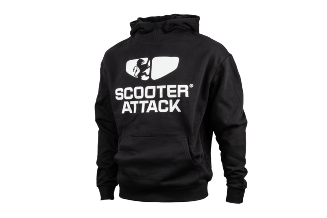 Hoodie Scooter-Attack schwarz