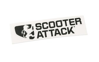Pegatina Scooter Attack 14x3.6cm Negro