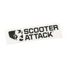 Aufkleber / Sticker Scooter Attack schwarz