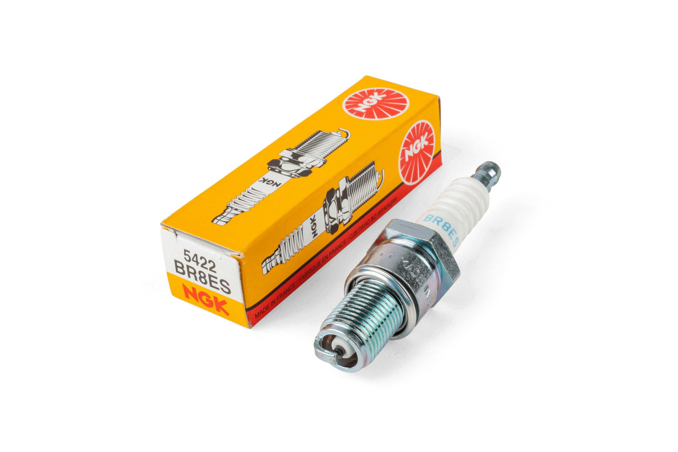 1 Bougie NGK BR8ES Spark Plug Stock Numéro 5422 Yamaha Quad YFZ 350