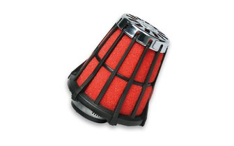 Luftfilter E5 Malossi gerade D. 43mm schwarzes Gitter / roter Filter