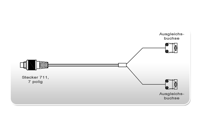 Câble en Y pour sonde de température MyChron 5 2T 1,5m (2x EGT)