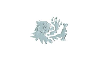 3D Sticker Malossi lion head silver 10cm