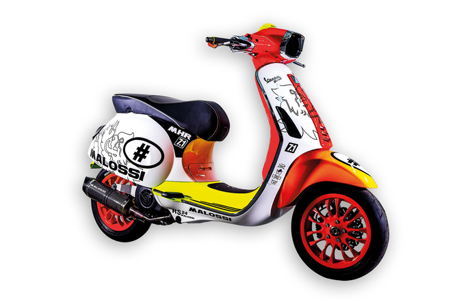 Decal Kit Malossi Trophy Vespa Primavera / Sprint