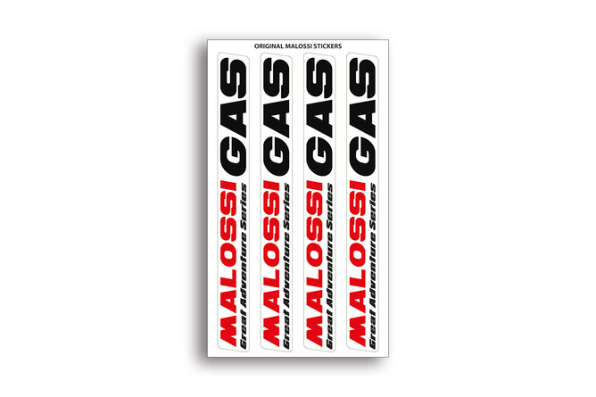 Sticker Set Malossi Gas 8x14cm