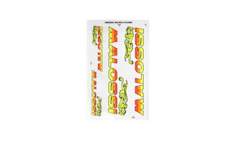 Planche d'autocollants 8x14mm Malossi Tribal poign&eacute;es