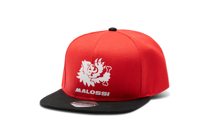 Casquette Malossi Snapback Noir et Rouge