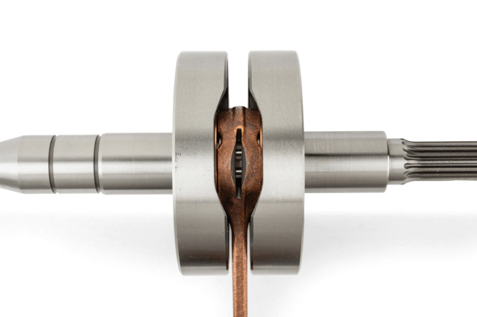 Kurbelwelle Malossi MHR RHQ 10mm KoBo Minarelli liegend