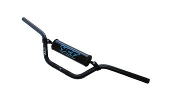 Handlebar low rise aluminium d.22mm with pad YCF Pit Bike / Dirt Bike black