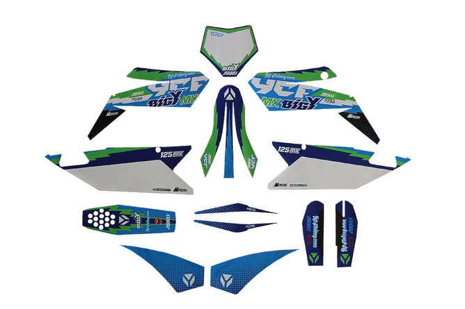 Kit Decoración Pegatinas Pit Bike YCF Bigy 125cc MX 2018