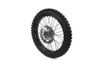 Front Wheel steel d.15mm - 17'' with tire Yuanxing Pit Bike / Dirt Bike black