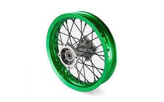 Ruota / Cerchio posteriore mozzo alluminio asse 15mm - 12'' Pit Bike / Dirt Bike verde