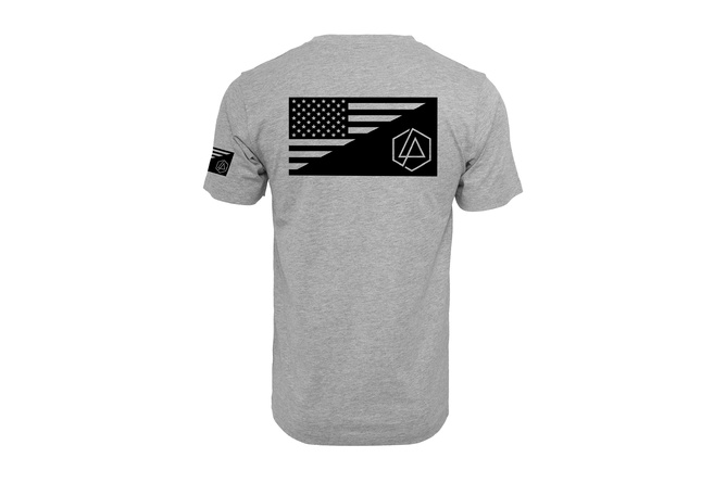 T-Shirt Linkin Park Flag heather grau