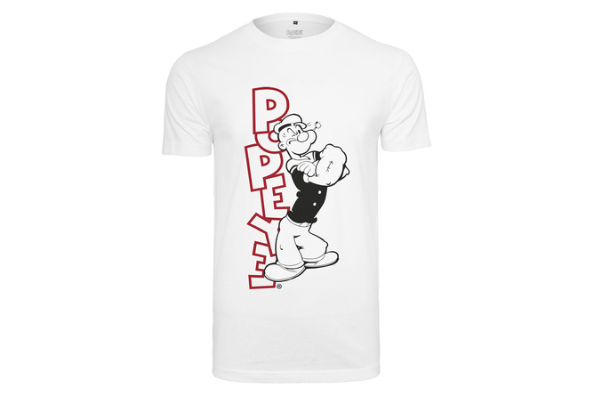 T-Shirt Popeye Standing weiß
