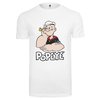 T-shirt Popeye Logo And Pose bianco