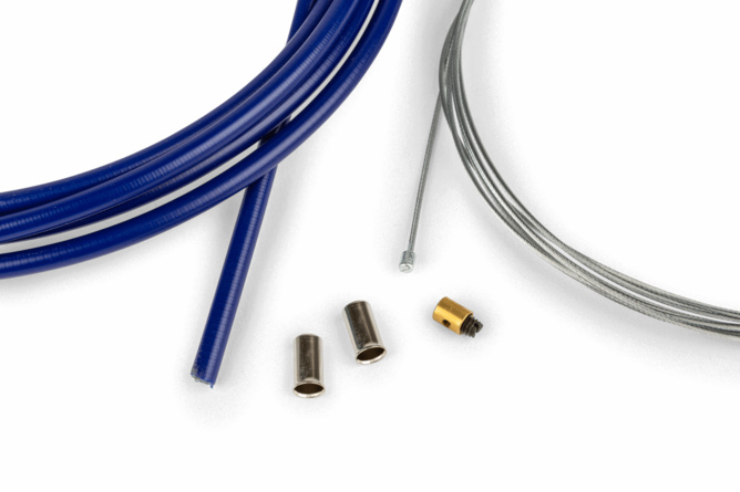 Throttle Cable Kit universal 1.2mm x 2 meters Motoforce Racing blue