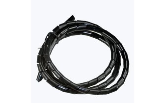 Gaine range câble en spirale d.6mm l.150cm noir