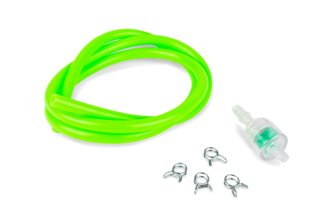 Kit Fuel Hose + Filter d.5mm neon green