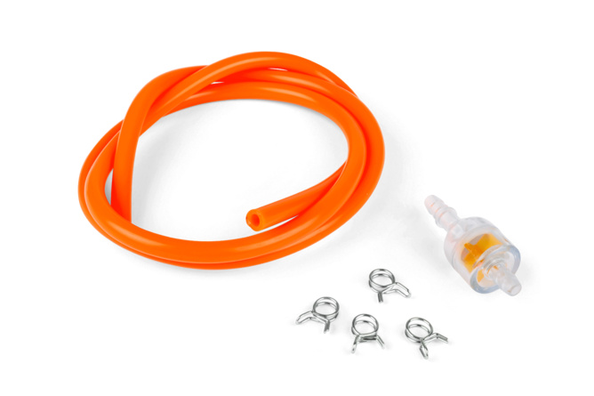 Durite à Essence Orange Fluorescent 5mm - Longueur 1m, Compatible Moto Dirt Bike 50/125cc Skyteam Dax Monkey