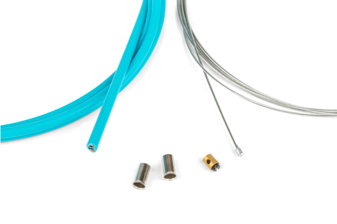 Throttle Cable Kit universal 1.2mm x 2 meters Motoforce Racing bright blue