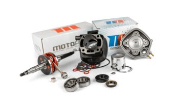 Tuning Kit Motoforce Racing cylinder + crankshaft 70 cast iron Minarelli horizontal LC