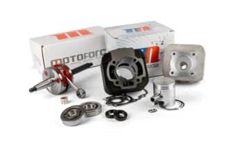 Tuning Kit Motoforce Racing cylinder + crankshaft 70 cast iron Piaggio AC