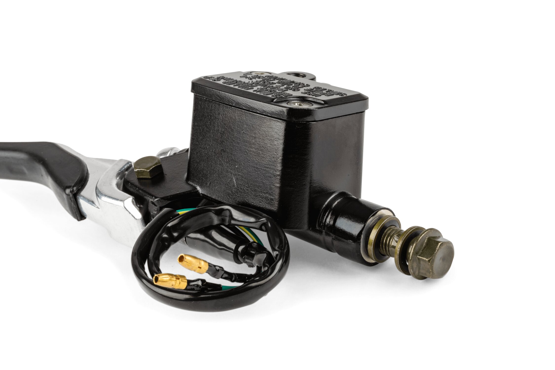 Maître-Cylindre Frein Avant P2R – Compatible MBK 50 Nitro – Noir & Levier Gris/Noir – Avec Capteur