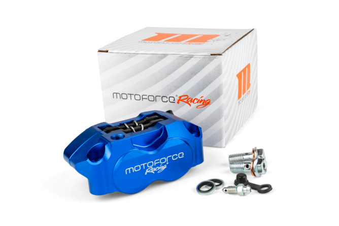 Bremssattel 4-Kolben MotoForce Racing blau