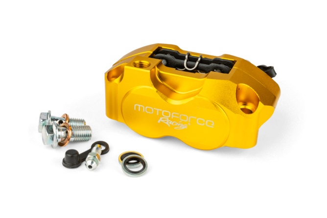 Pinza freno 4 pistoncini MotoForce Racing oro