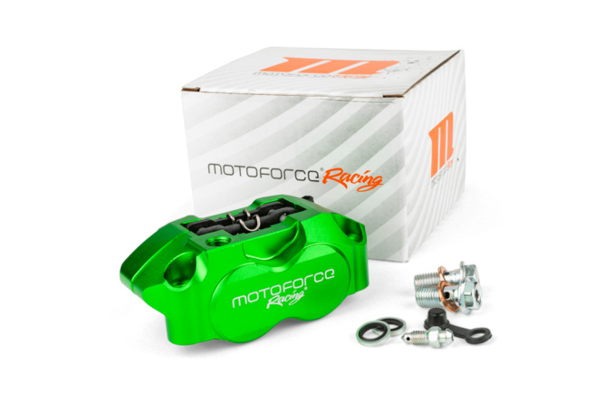 Brake Caliper 4-piston MotoForce Racing green