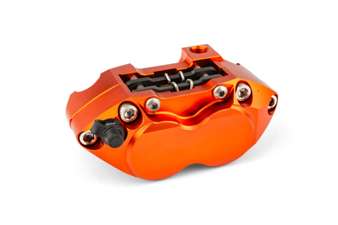 Brake Caliper 4-piston MotoForce Racing orange