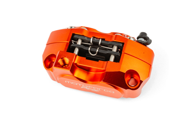 Pinza freno 4 pistoncini MotoForce Racing arancione