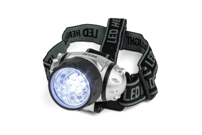Torcia Lampada frontale 8 LED, 3 modi luce, con fissagio magnetico, senza batterie
